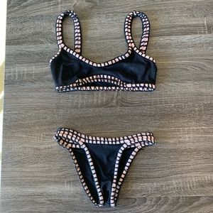 Lisa Maree pink and black bikini